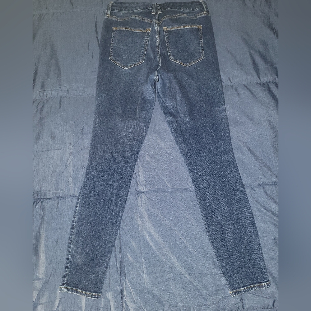 Good American Dark Blue Skinny Jeans Sz 14/32 - Picture 3 of 3